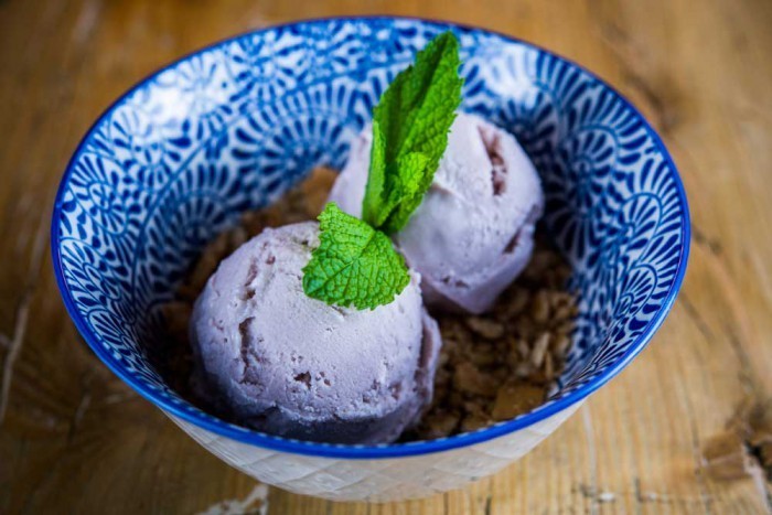 helado de violeta